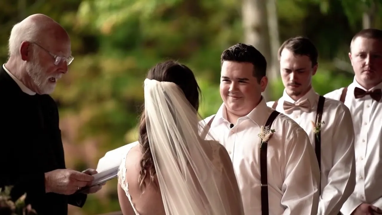 Wedding ceremony filmed by Molina Weddings